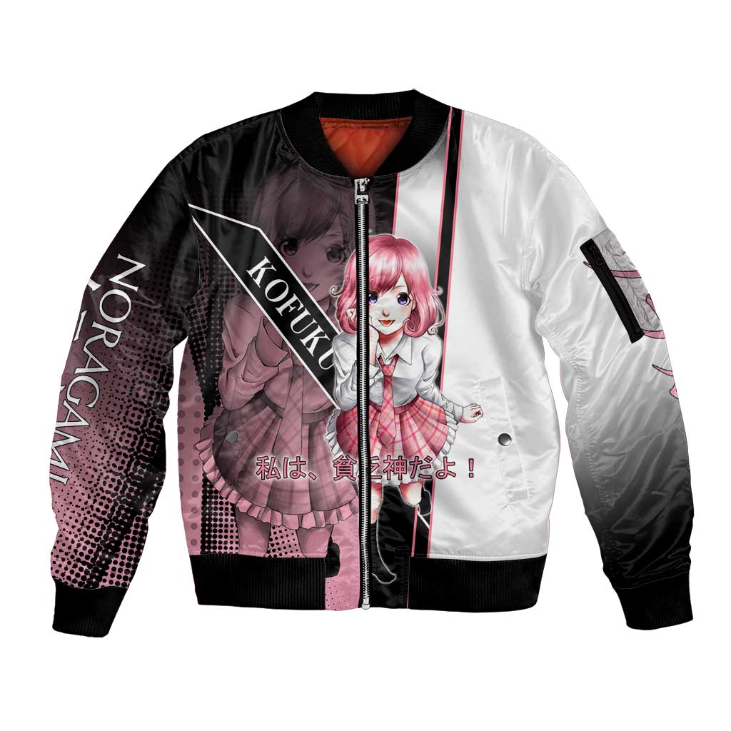 Kofuku Sleeve Zip Bomber Jacket Playful Chaoscore Anime Style