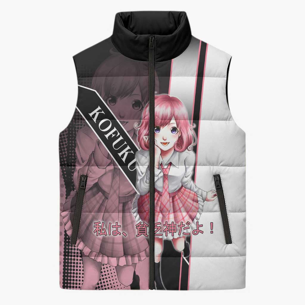 Kofuku Sleeveless Puffer Jacket Playful Chaoscore Anime Style