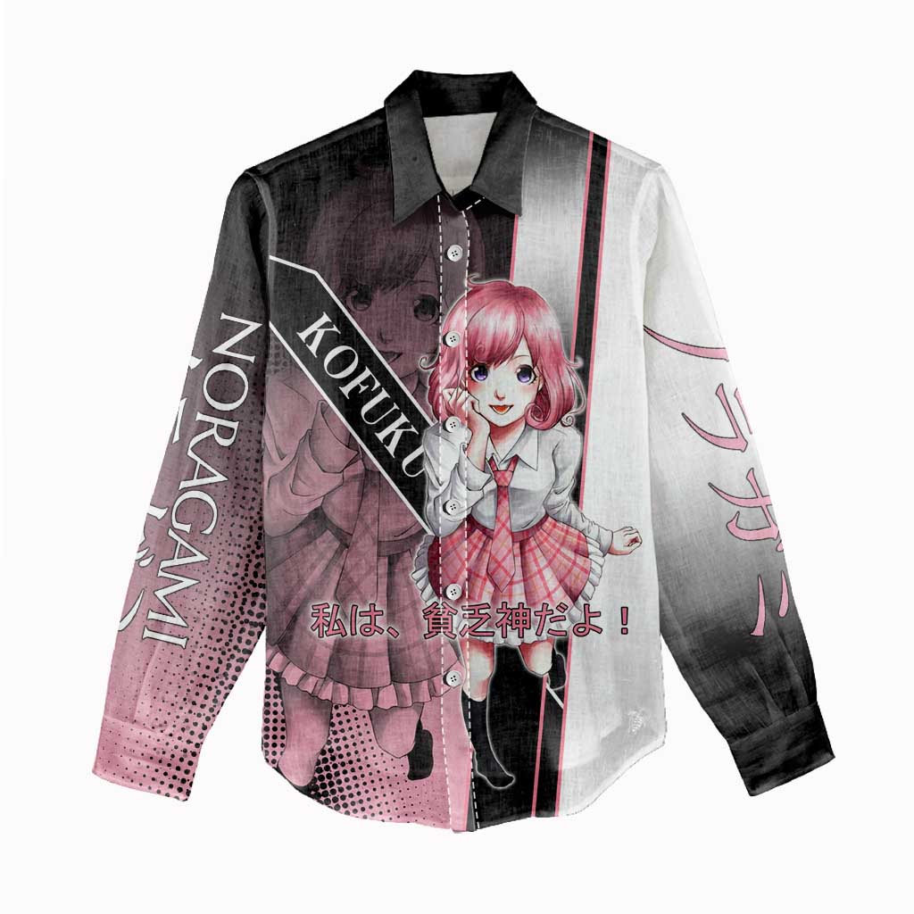 Kofuku Women Casual Shirt Playful Chaoscore Anime Style