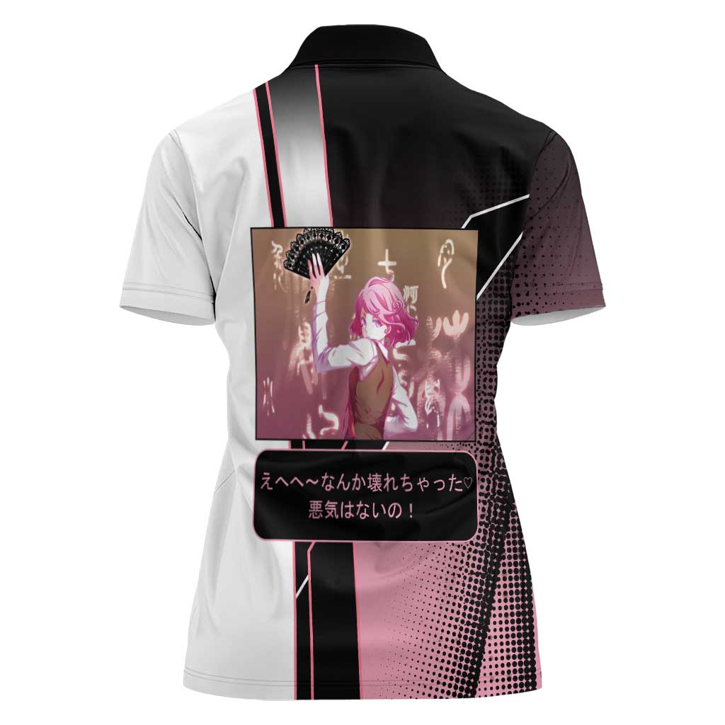Kofuku Women Polo Shirt Playful Chaoscore Anime Style