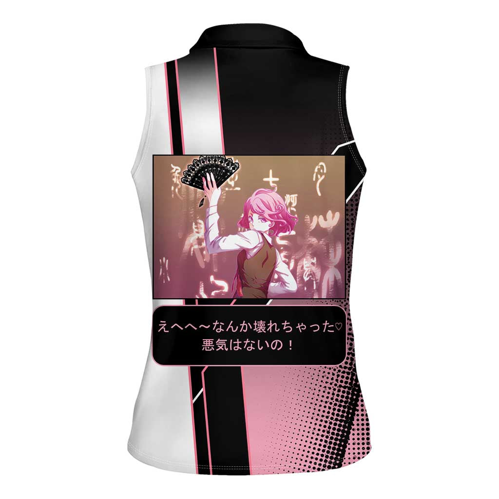 Kofuku Women Sleeveless Polo Shirt Playful Chaoscore Anime Style