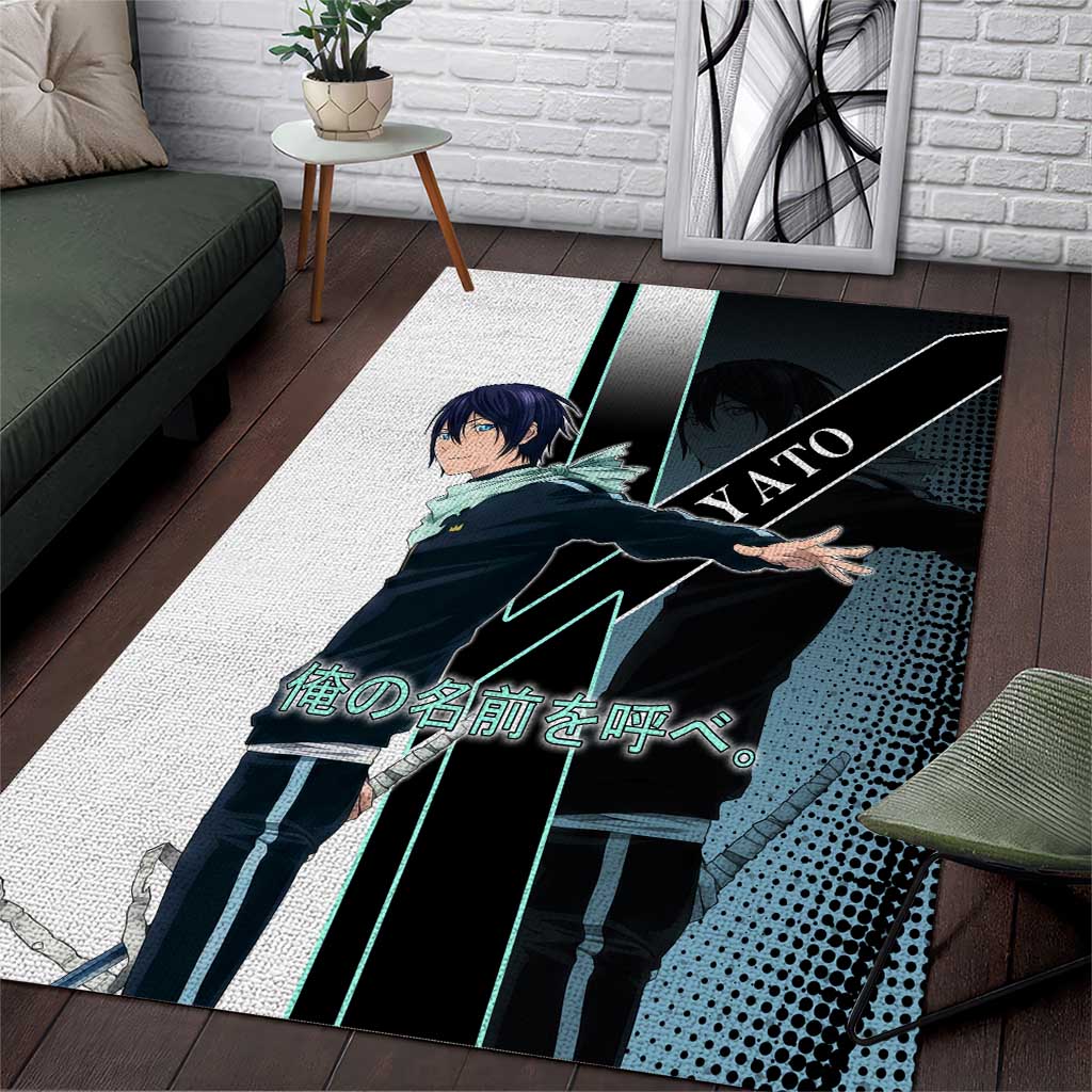 Yato Area Rug Urban Celestial Anime Style