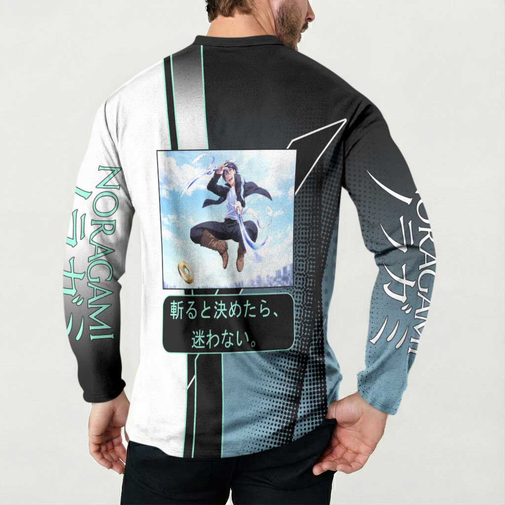 Yato Button Sweatshirt Urban Celestial Anime Style
