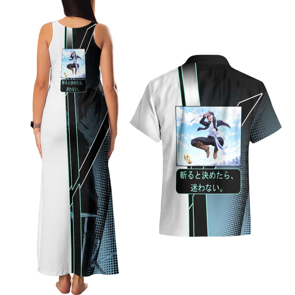 Yato Couples Matching Tank Maxi Dress and Hawaiian Shirt Urban Celestial Anime Style