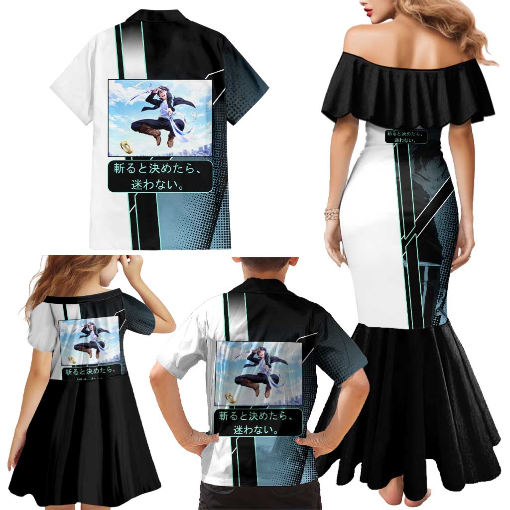 Yato Family Matching Mermaid Dress and Hawaiian Shirt Urban Celestial Anime Style