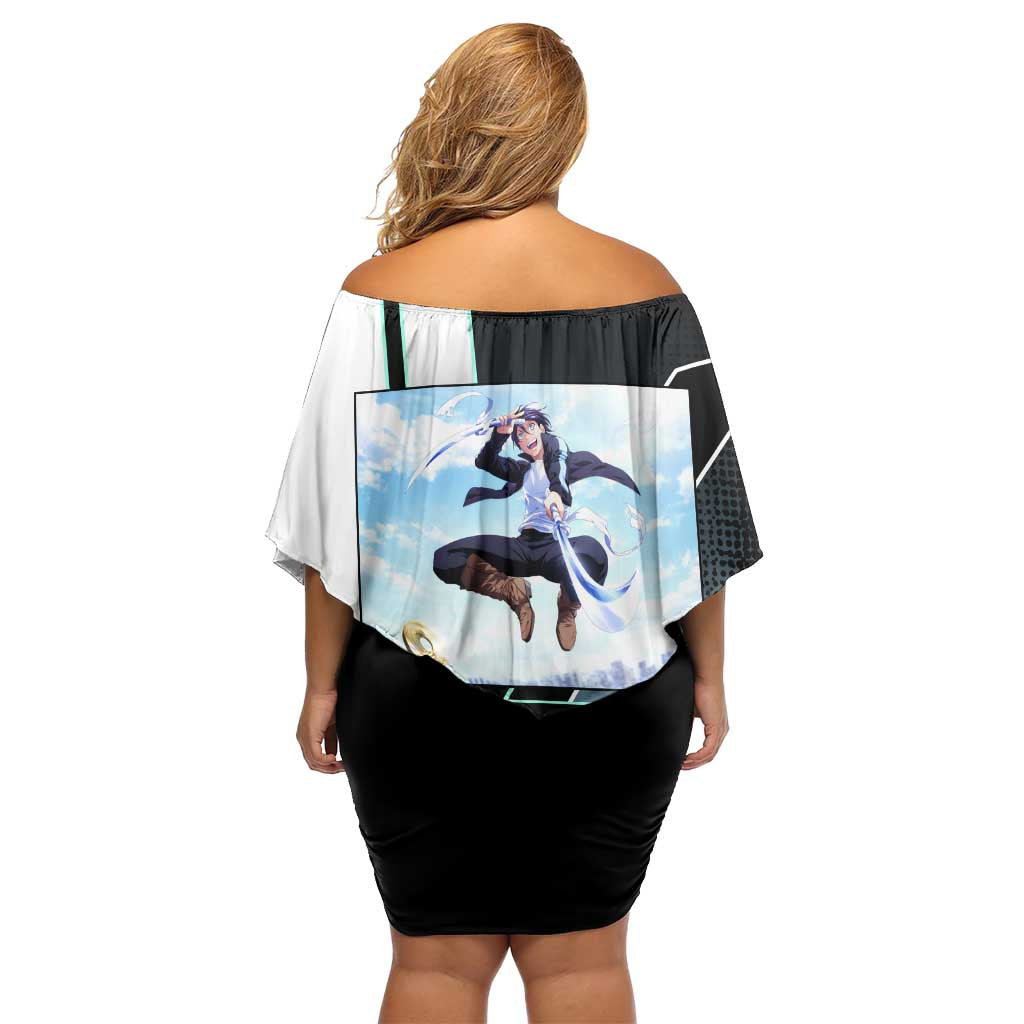 Yato Family Matching Off Shoulder Short Dress and Hawaiian Shirt Urban Celestial Anime Style
