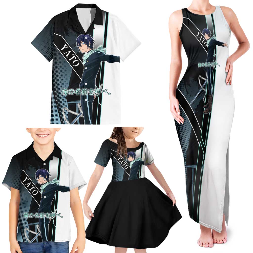Yato Family Matching Tank Maxi Dress and Hawaiian Shirt Urban Celestial Anime Style