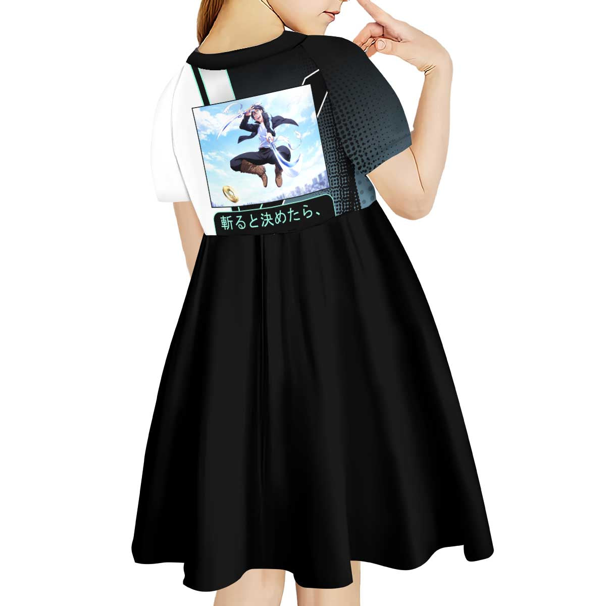 Yato Kid Short Sleeve Dress Urban Celestial Anime Style