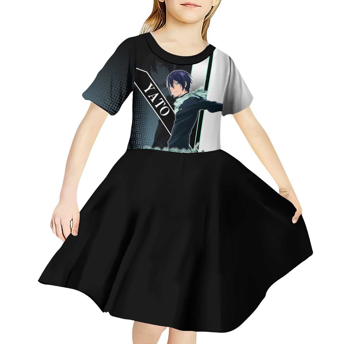 Yato Kid Short Sleeve Dress Urban Celestial Anime Style