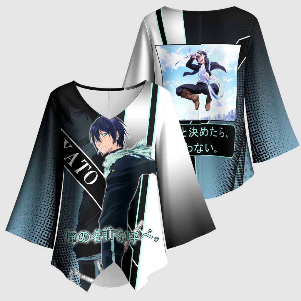 Yato Kimono Sleeve Blouse Urban Celestial Anime Style