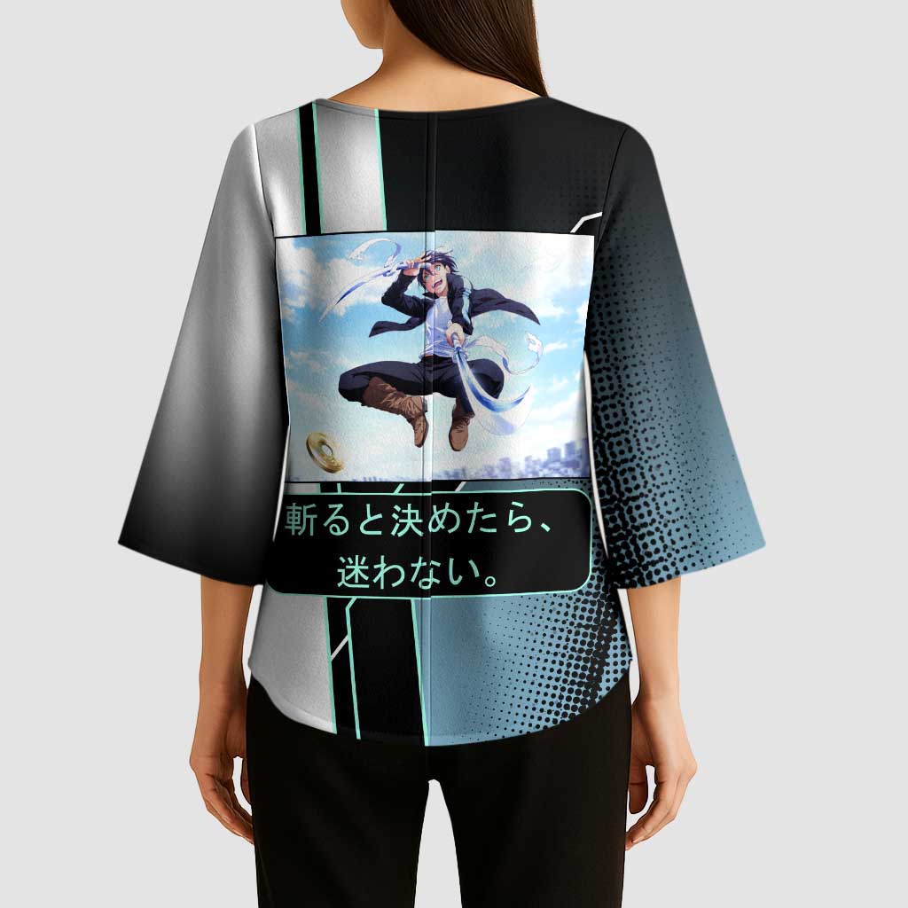 Yato Kimono Sleeve Blouse Urban Celestial Anime Style