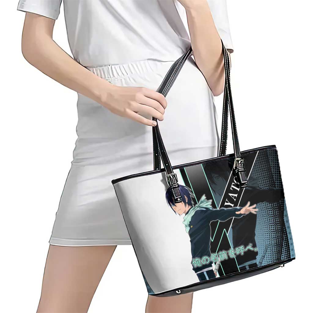 Yato Leather Tote Bag Urban Celestial Anime Style