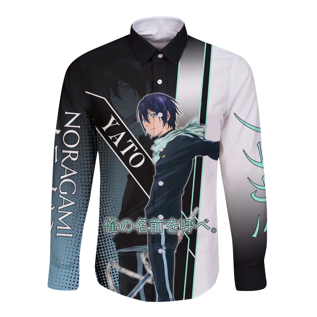 Yato Long Sleeve Button Shirt Urban Celestial Anime Style