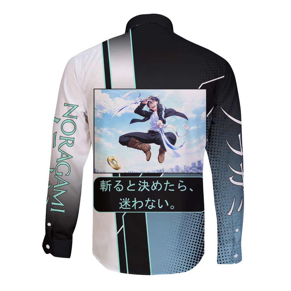 Yato Long Sleeve Button Shirt Urban Celestial Anime Style