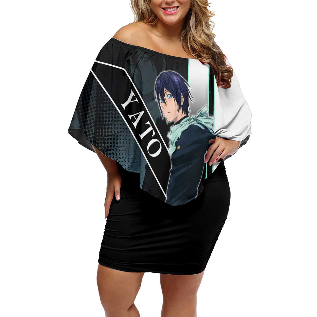 Yato Off Shoulder Short Dress Urban Celestial Anime Style
