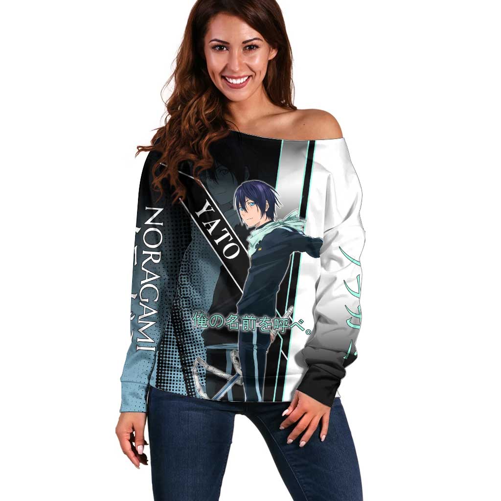 Yato Off Shoulder Sweater Urban Celestial Anime Style