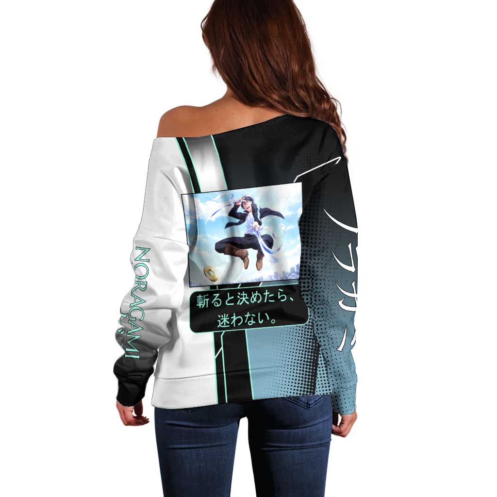 Yato Off Shoulder Sweater Urban Celestial Anime Style