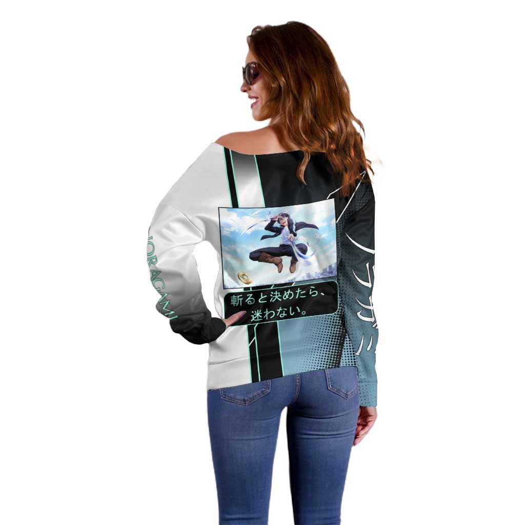 Yato Off Shoulder Sweater Urban Celestial Anime Style