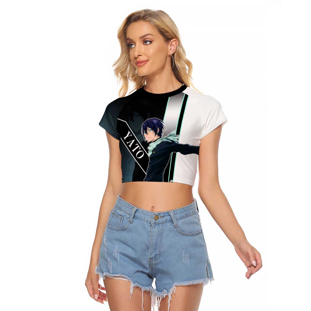 Yato Raglan Cropped T Shirt Urban Celestial Anime Style