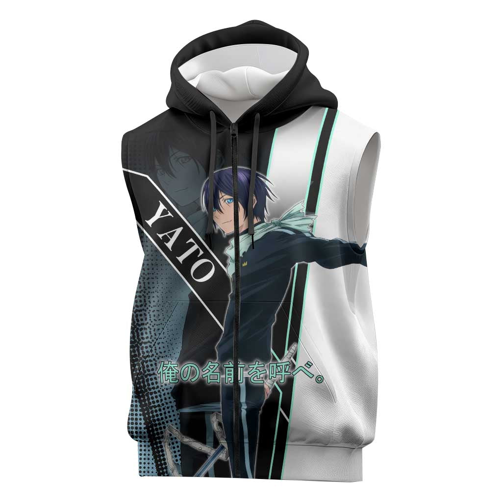 Yato Sleeveless Zip Hoodie Urban Celestial Anime Style
