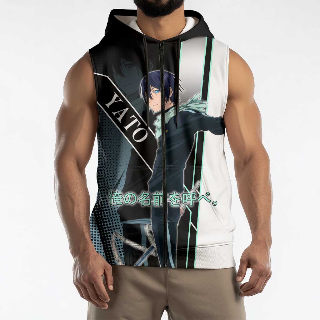 Yato Sleeveless Zip Hoodie Urban Celestial Anime Style