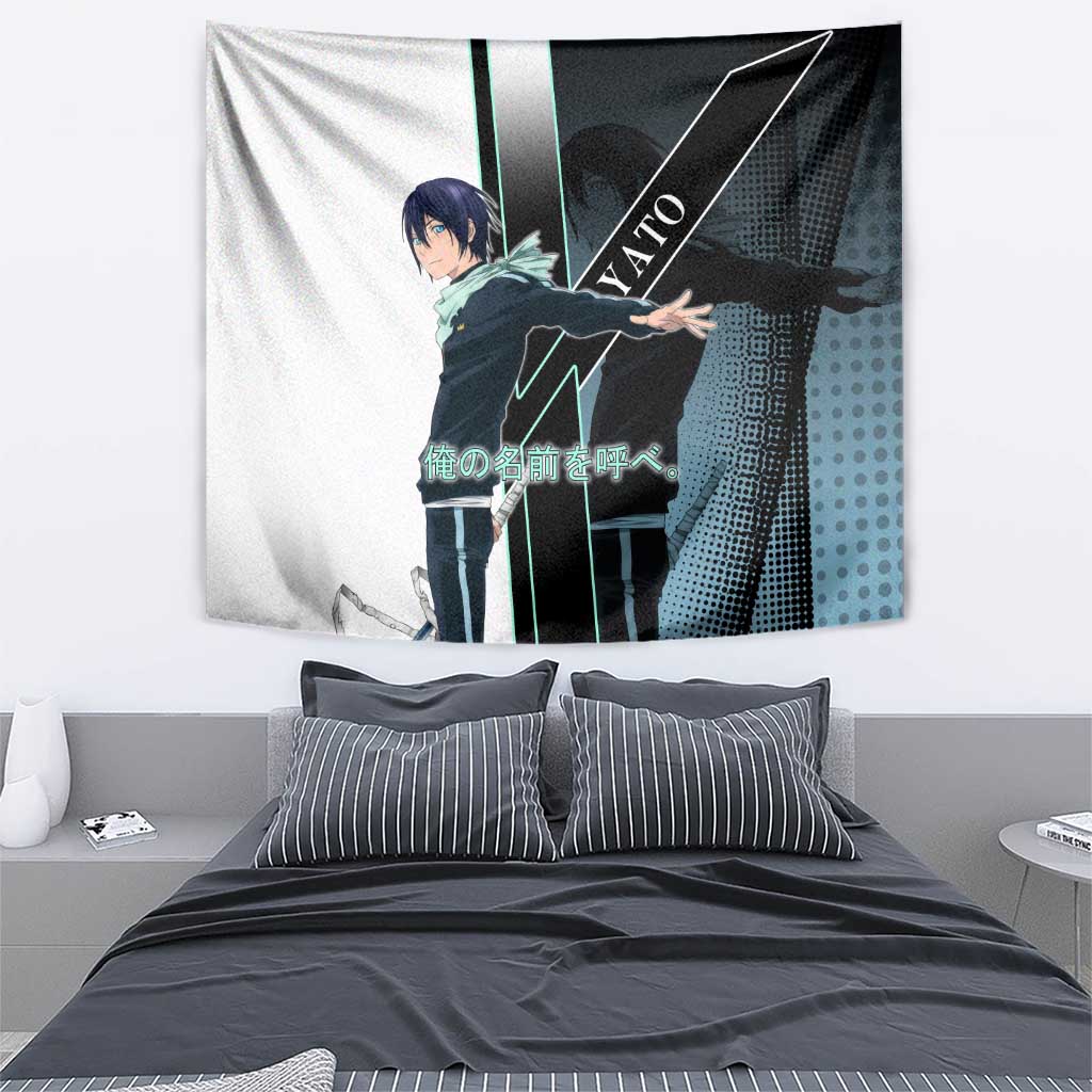 Yato Tapestry Urban Celestial Anime Style