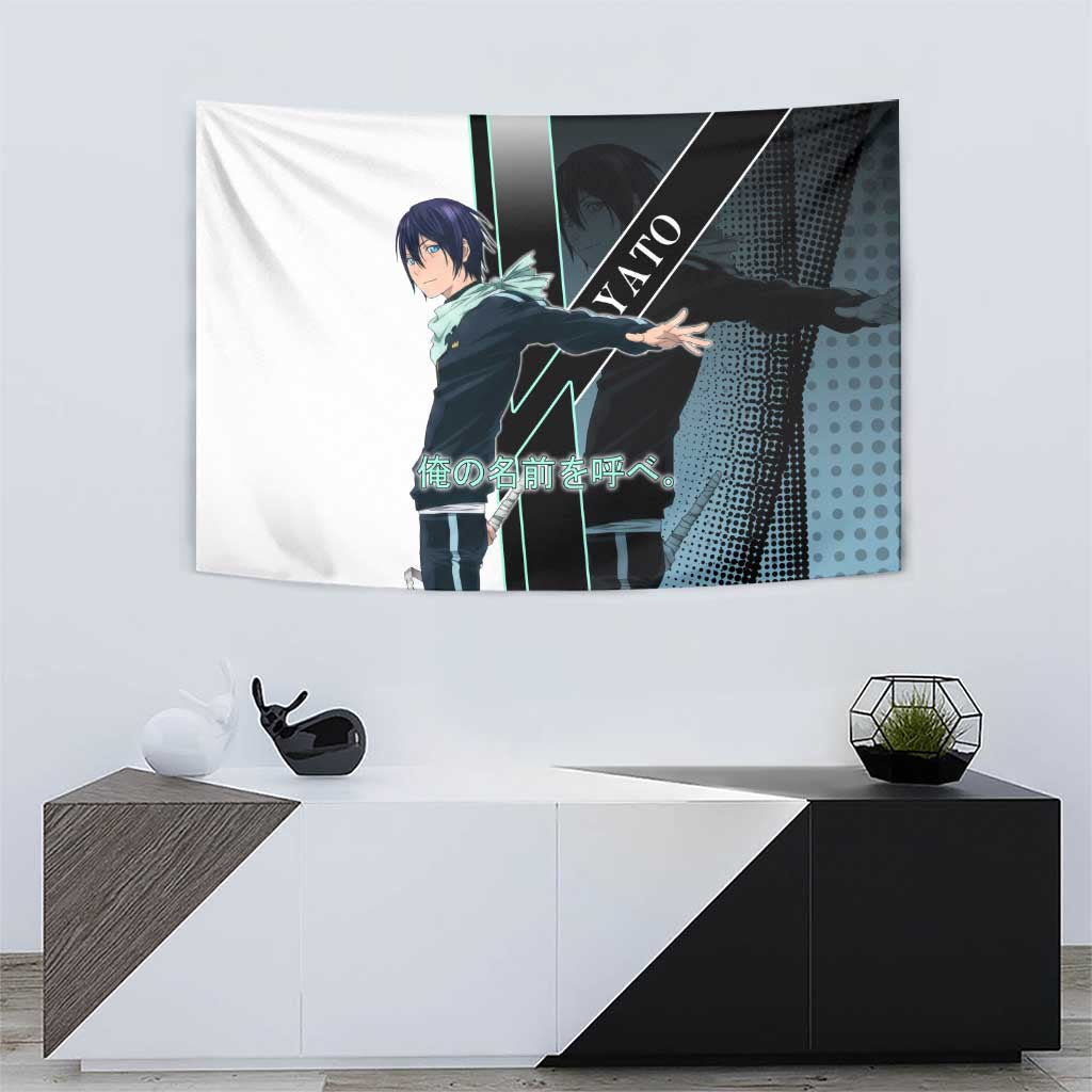 Yato Tapestry Urban Celestial Anime Style