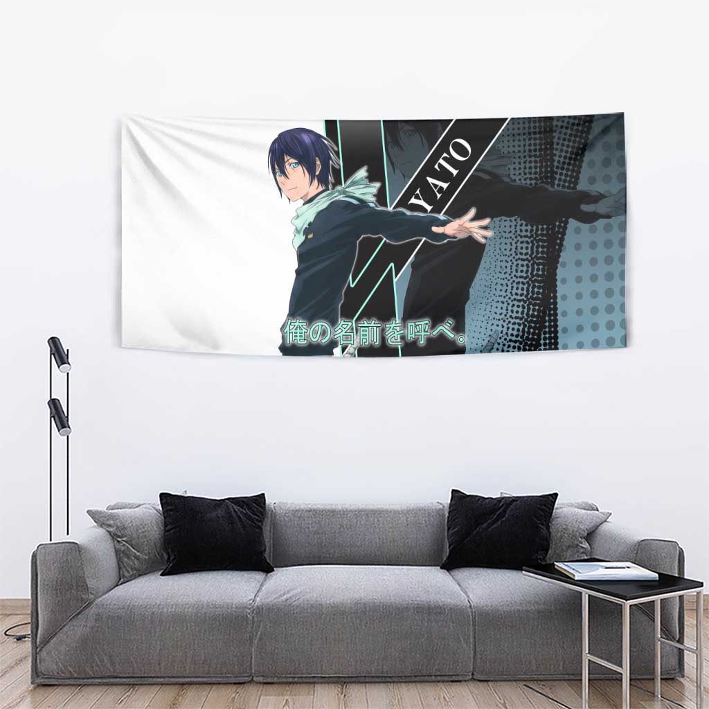 Yato Tapestry Urban Celestial Anime Style