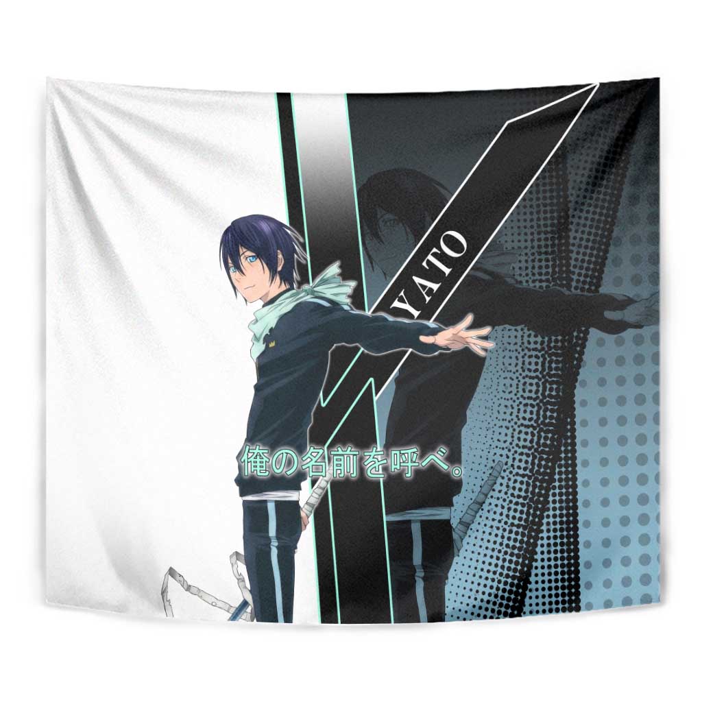 Yato Tapestry Urban Celestial Anime Style