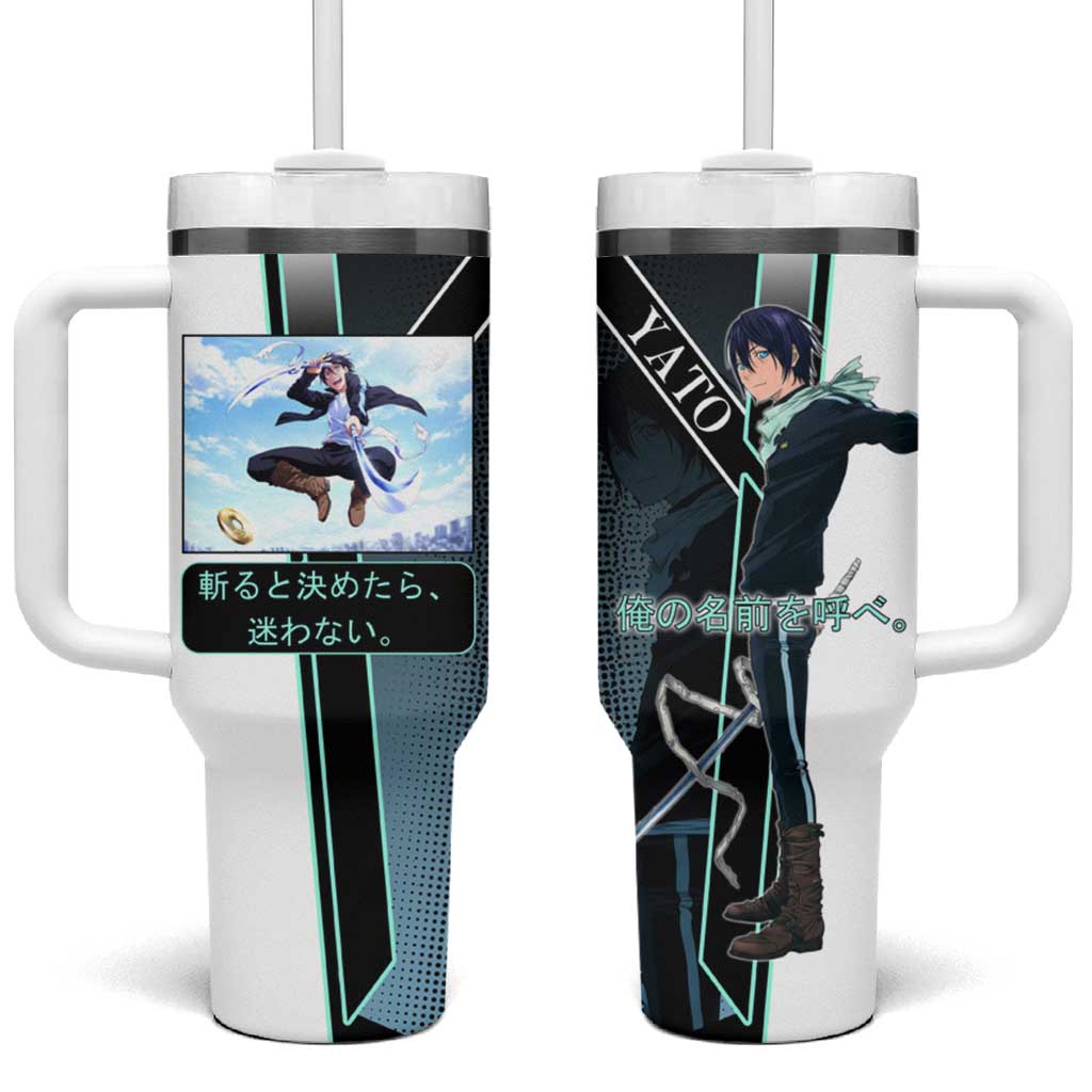 Yato Tumbler With Handle Urban Celestial Anime Style