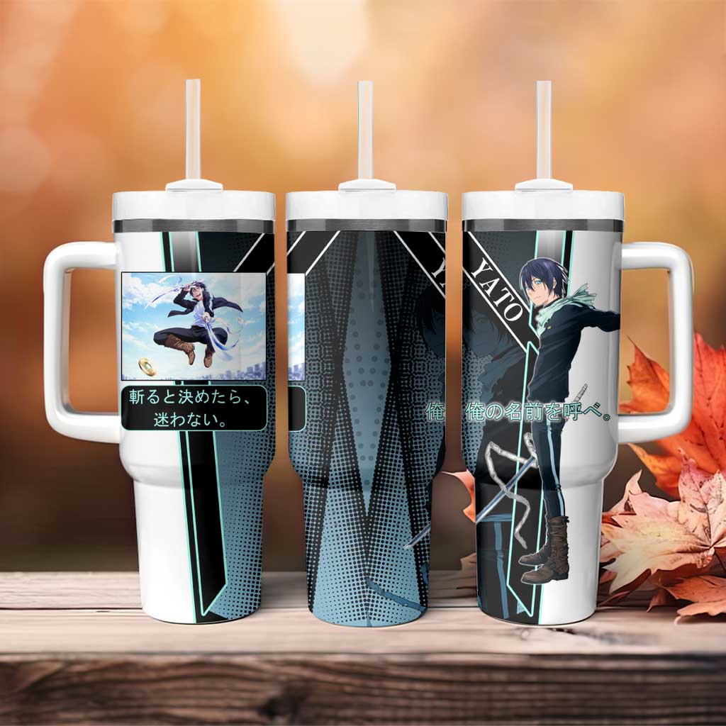 Yato Tumbler With Handle Urban Celestial Anime Style