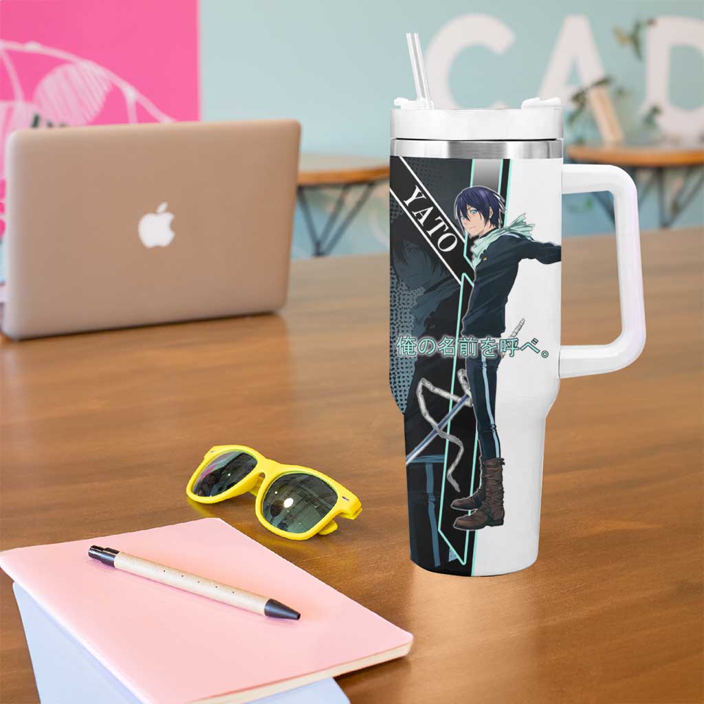 Yato Tumbler With Handle Urban Celestial Anime Style