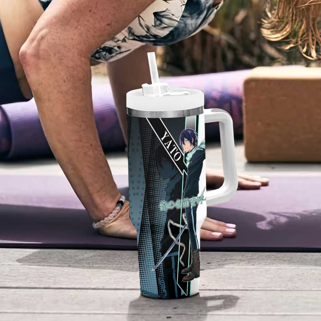 Yato Tumbler With Handle Urban Celestial Anime Style