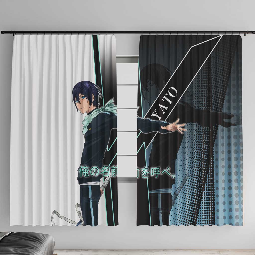 Yato Window Curtain Urban Celestial Anime Style