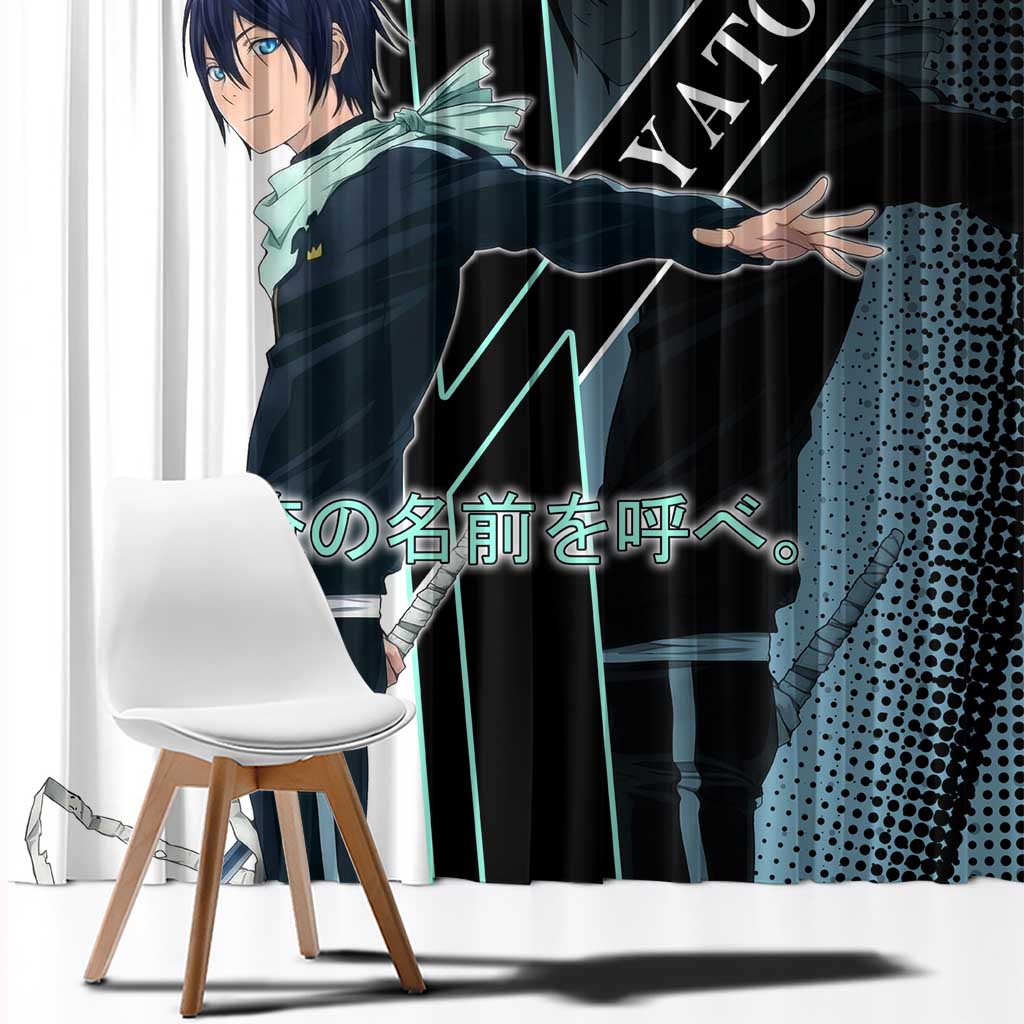 Yato Window Curtain Urban Celestial Anime Style