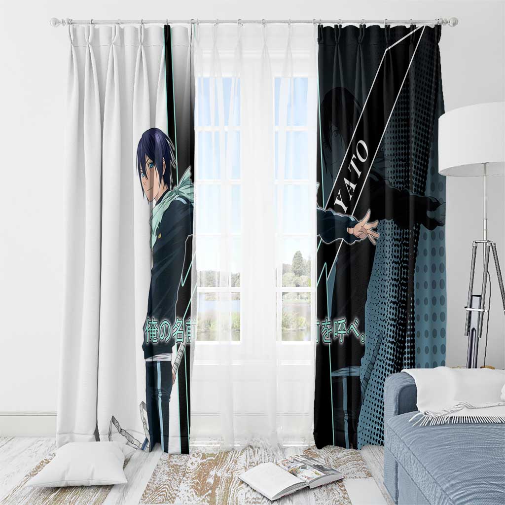 Yato Window Curtain Urban Celestial Anime Style