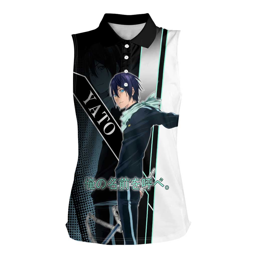Yato Women Sleeveless Polo Shirt Urban Celestial Anime Style