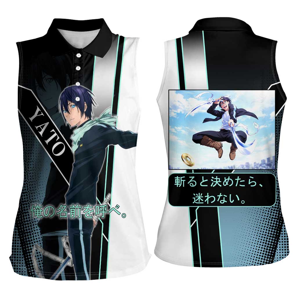 Yato Women Sleeveless Polo Shirt Urban Celestial Anime Style