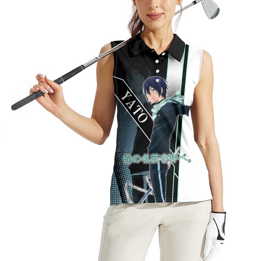 Yato Women Sleeveless Polo Shirt Urban Celestial Anime Style