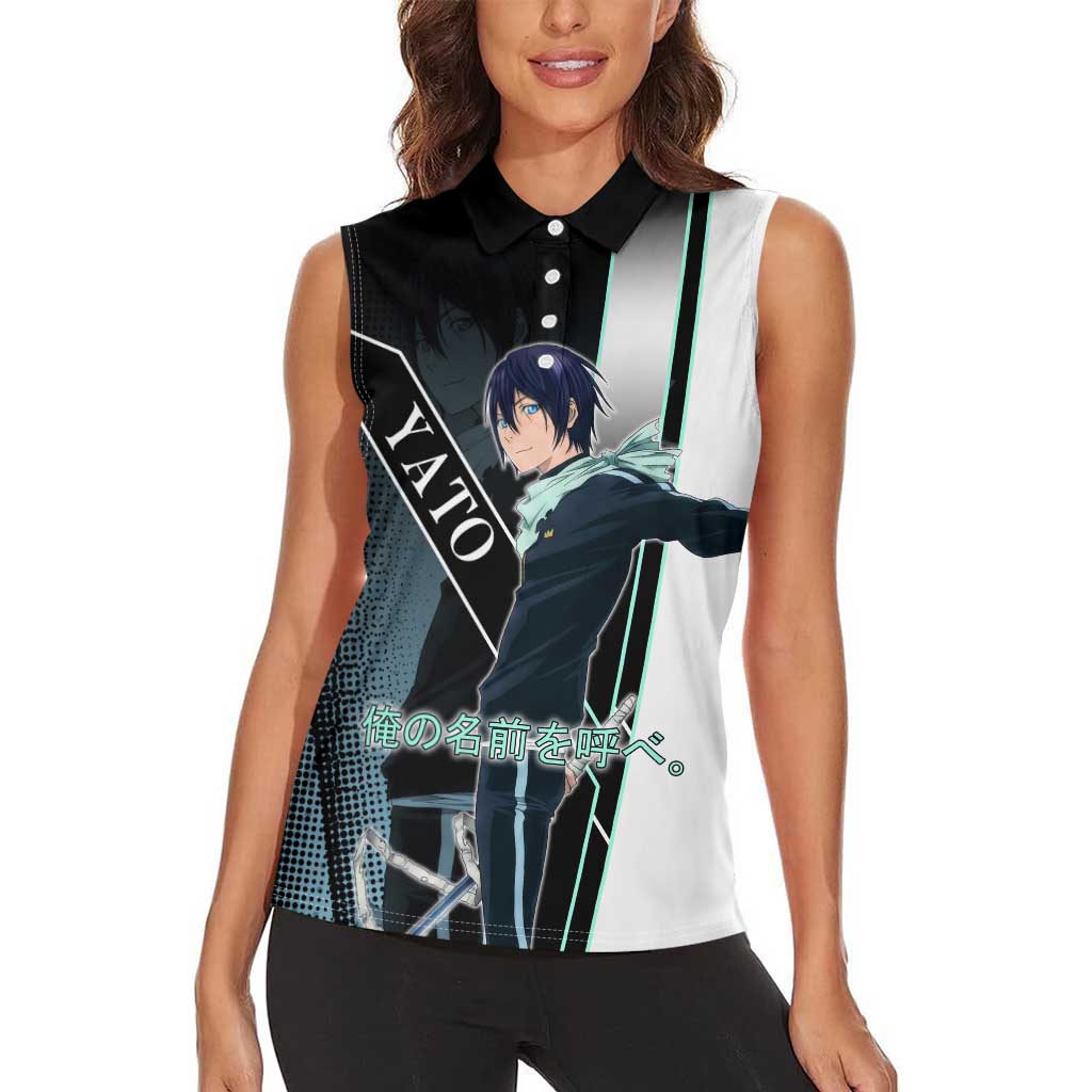 Yato Women Sleeveless Polo Shirt Urban Celestial Anime Style