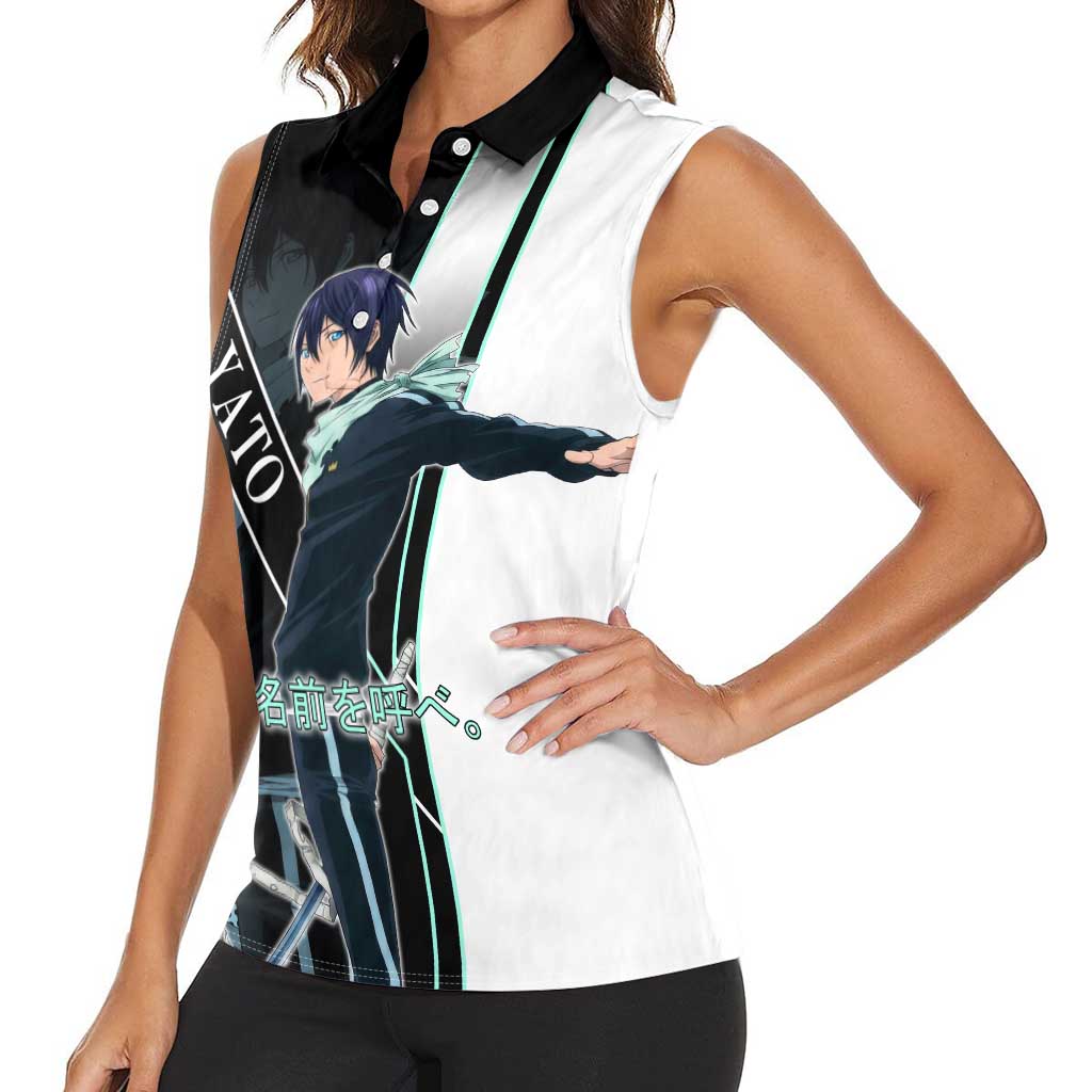 Yato Women Sleeveless Polo Shirt Urban Celestial Anime Style