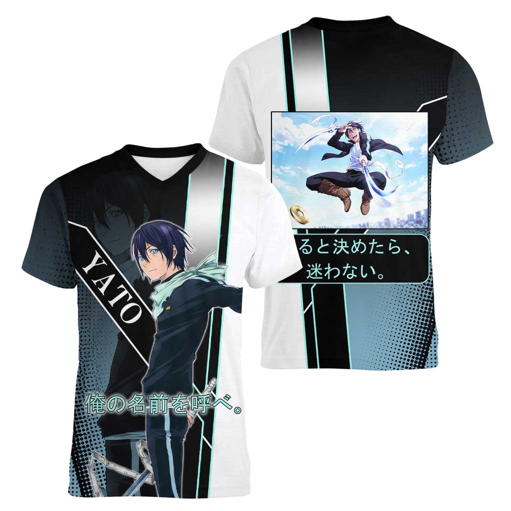 Yato Women V-Neck T-Shirt Urban Celestial Anime Style