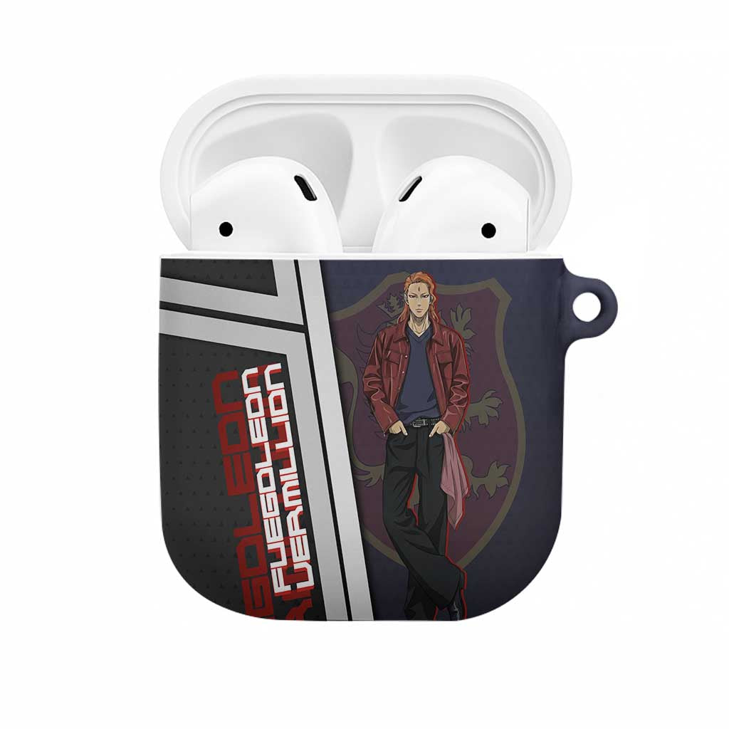 Black Clover Fuegoleon Vermillion AirPods Case Anime Illustration Style