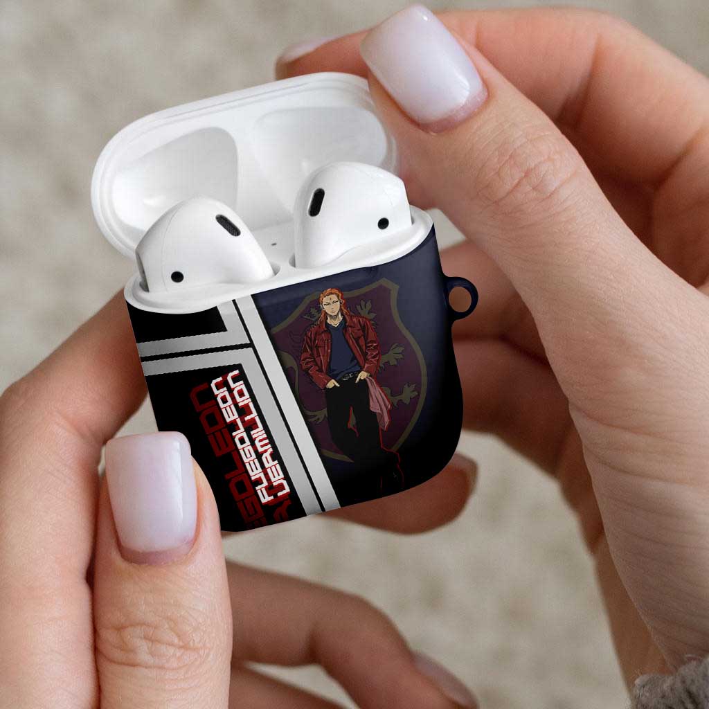 Black Clover Fuegoleon Vermillion AirPods Case Anime Illustration Style