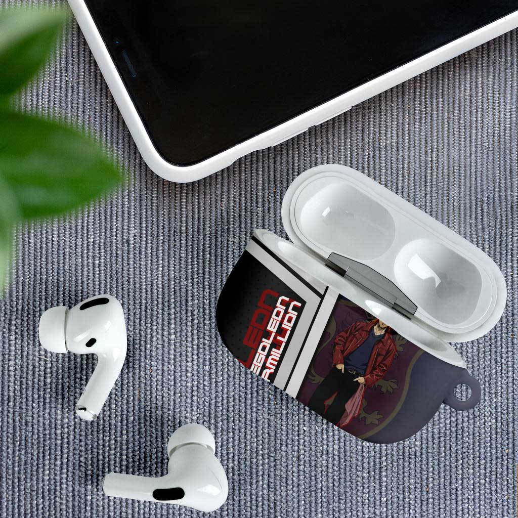 Black Clover Fuegoleon Vermillion AirPods Case Anime Illustration Style