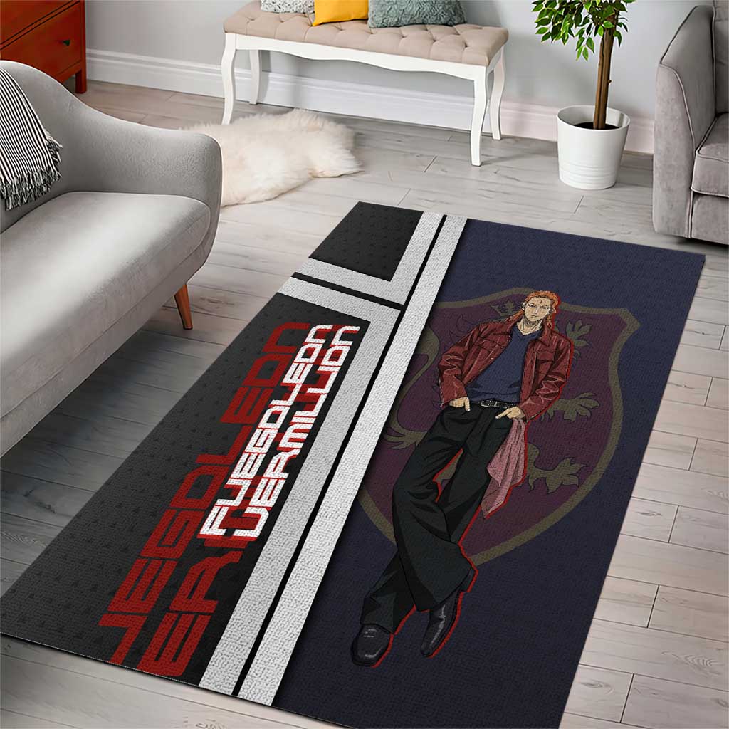 Black Clover Fuegoleon Vermillion Area Rug Anime Illustration Style