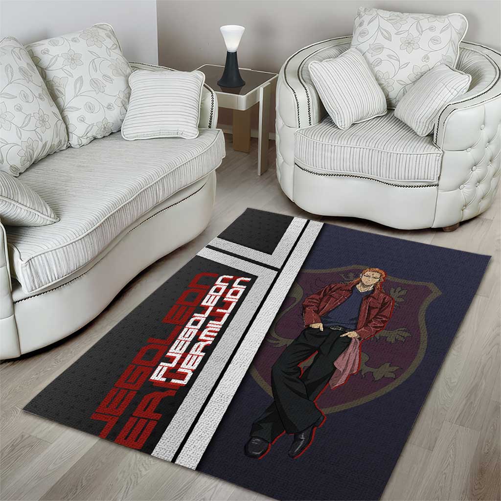 Black Clover Fuegoleon Vermillion Area Rug Anime Illustration Style