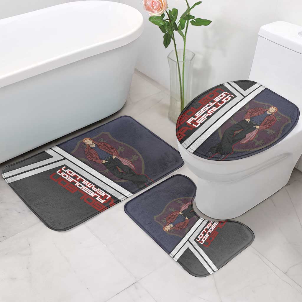 Black Clover Fuegoleon Vermillion Bathroom Set Anime Illustration Style