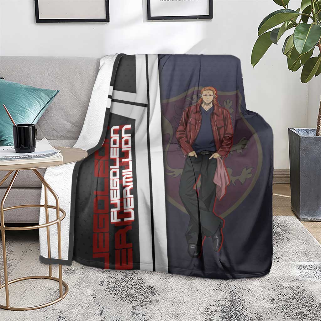 Black Clover Fuegoleon Vermillion Blanket Anime Illustration Style