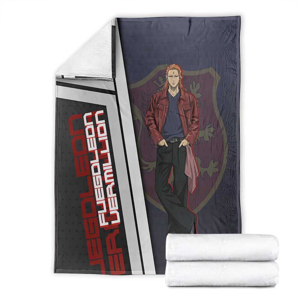 Black Clover Fuegoleon Vermillion Blanket Anime Illustration Style